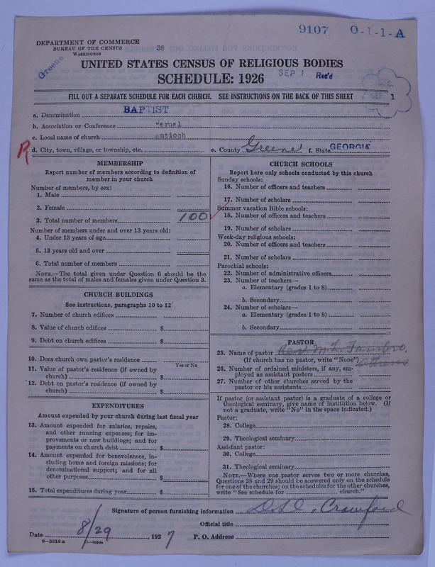 Scan of Negro Baptists: 9107