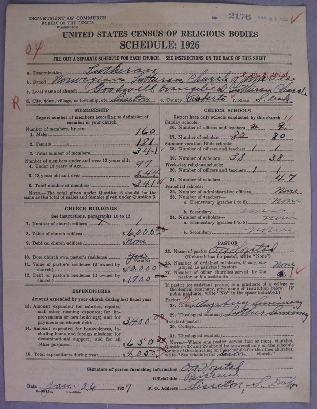 Scan of Norwegian Lutheran Church of America: 2176