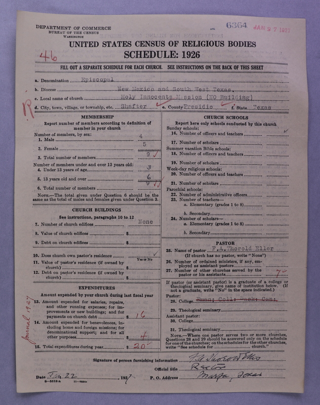 Scan of Protestant Episcopal Church: 6364