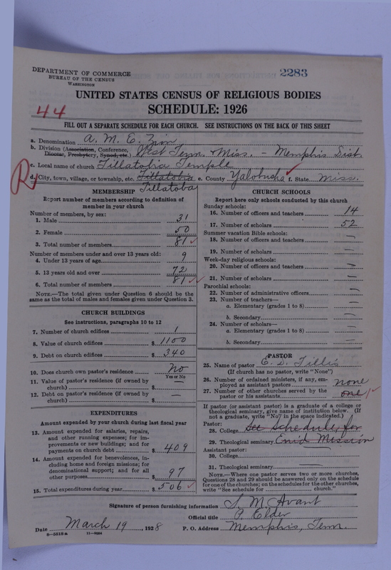 Scan of African Methodist Episcopal Zion Church: 2283