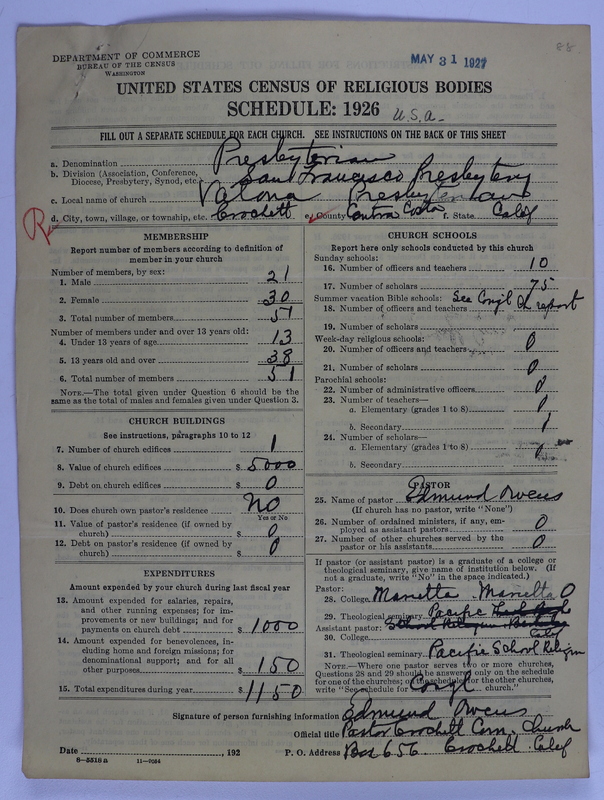 Scan of Federated Churches: 88
