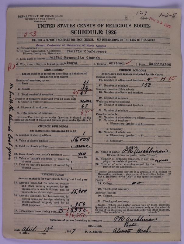Scan of General Conference of the Mennonite Church of North America: 127