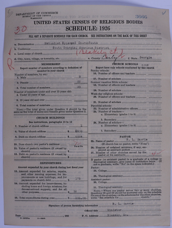 Scan of Methodist Episcopal Church, South: 3666