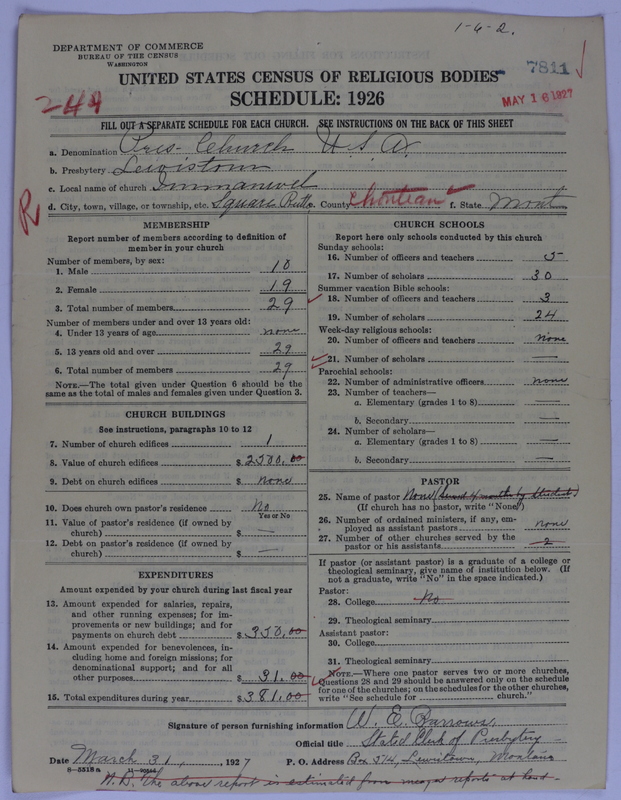 Scan of Presbyterian Church in the United States of America: 7811