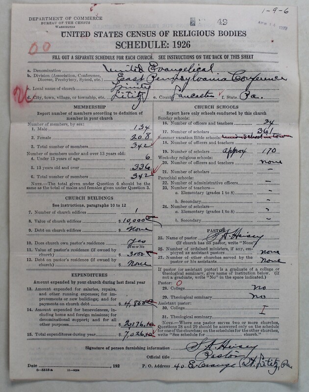 Scan of Evangelical Congregational Church: 49
