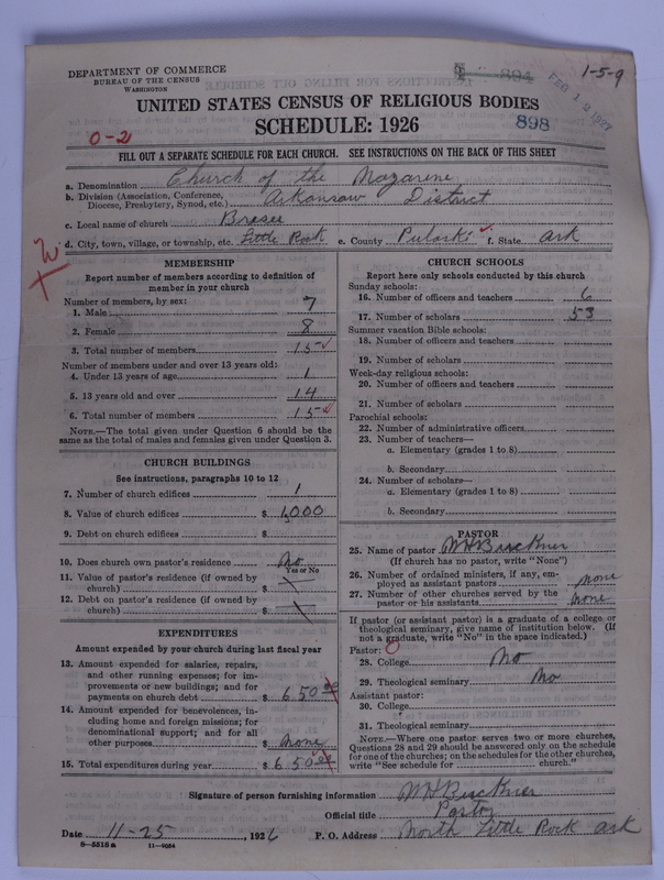 Scan of Church of the Nazarene: 898