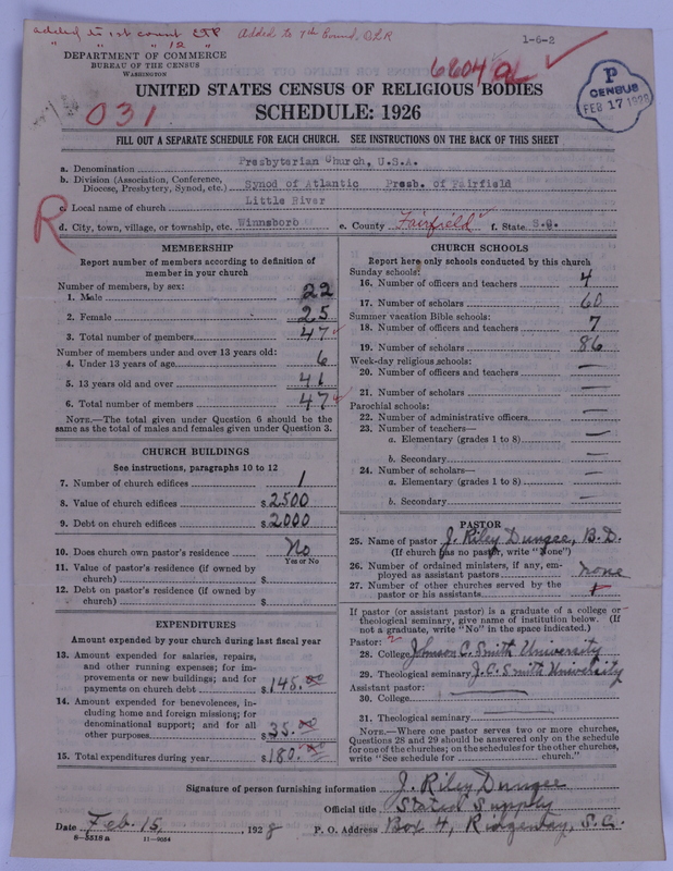 Scan of Presbyterian Church in the United States of America: 6604 A