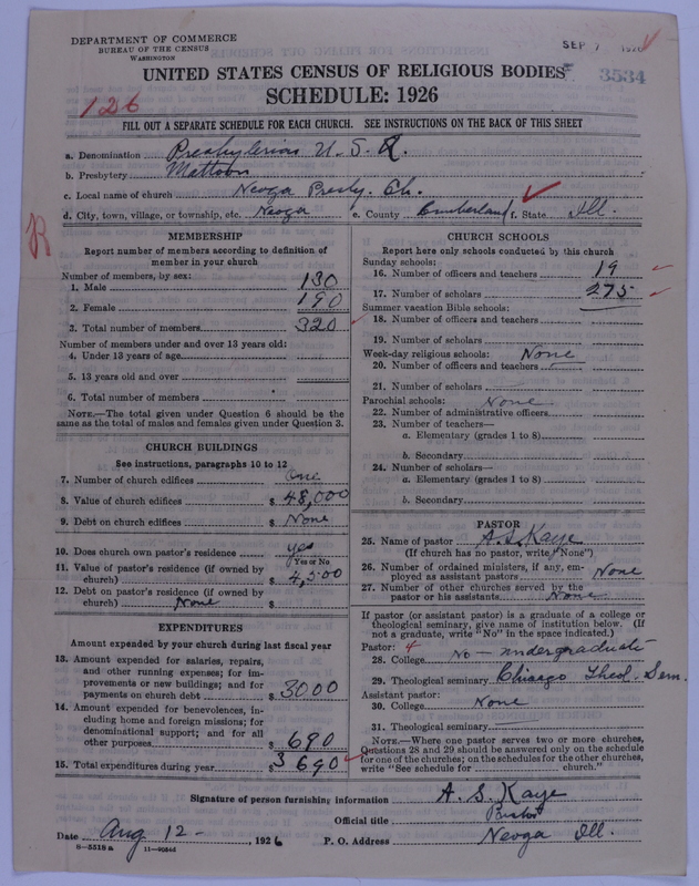 Scan of Presbyterian Church in the United States of America: 3534