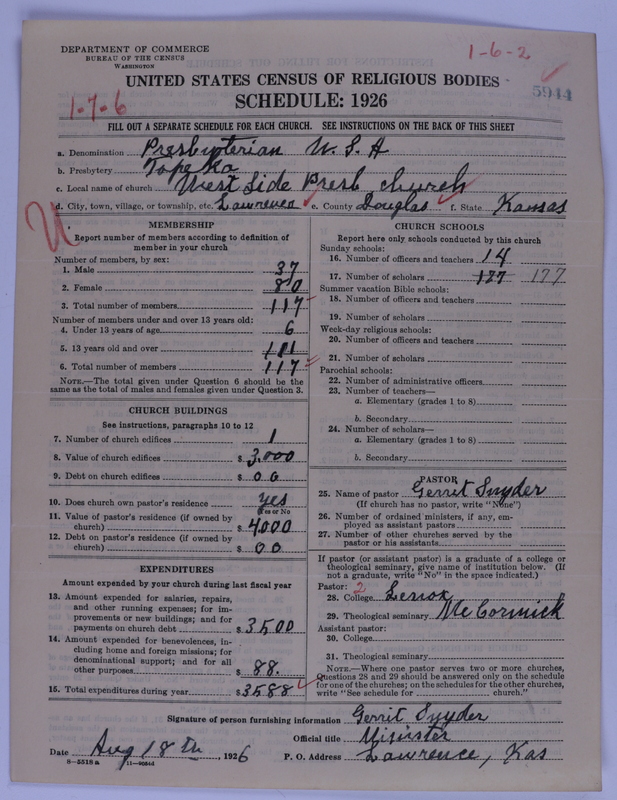 Scan of Presbyterian Church in the United States of America: 5944