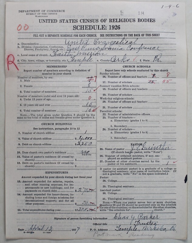 Scan of Evangelical Congregational Church: 18