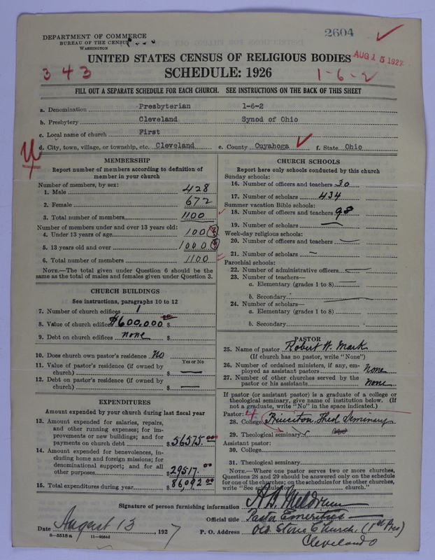 Scan of Presbyterian Church in the United States of America: 2604