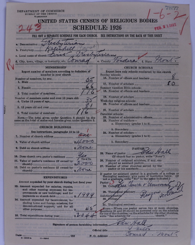 Scan of Presbyterian Church in the United States of America: 7857