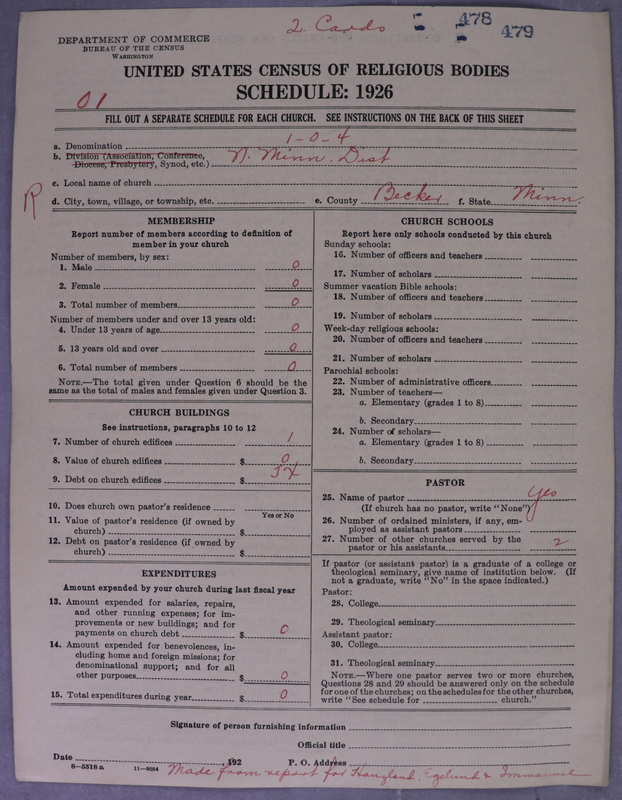 Scan of Norwegian Lutheran Church of America: 479