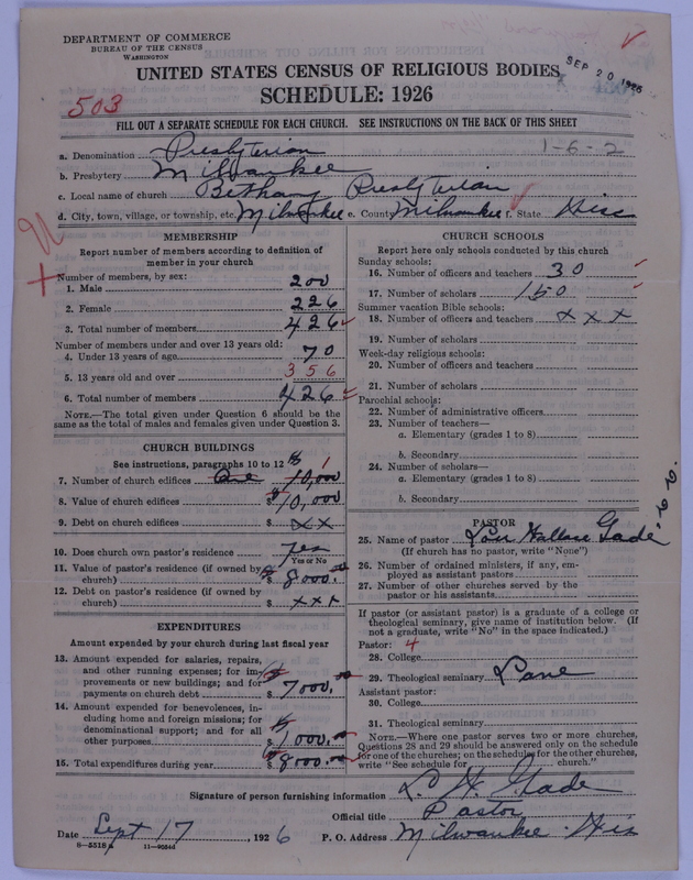 Scan of Presbyterian Church in the United States of America: 4307