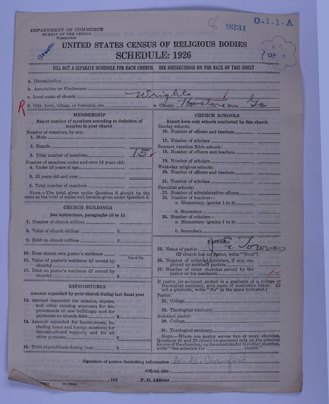 Scan of Negro Baptists: 9231