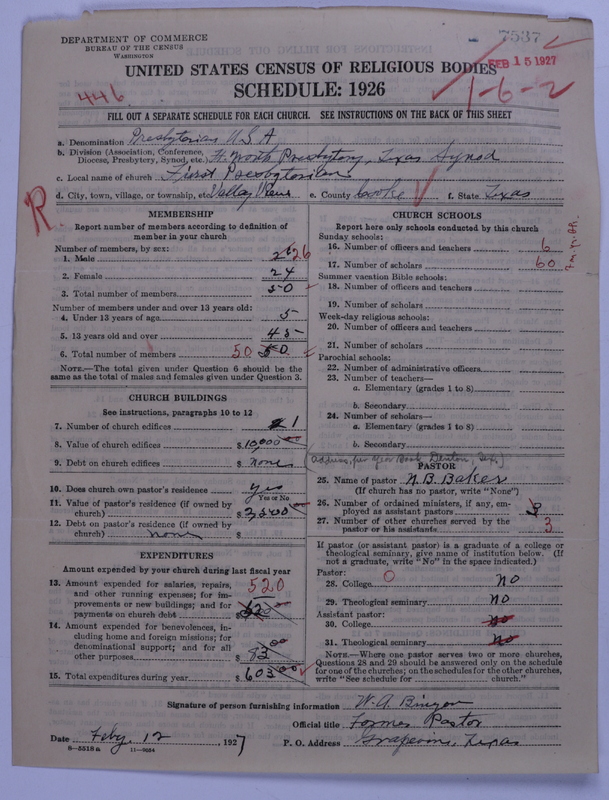 Scan of Presbyterian Church in the United States: 7537