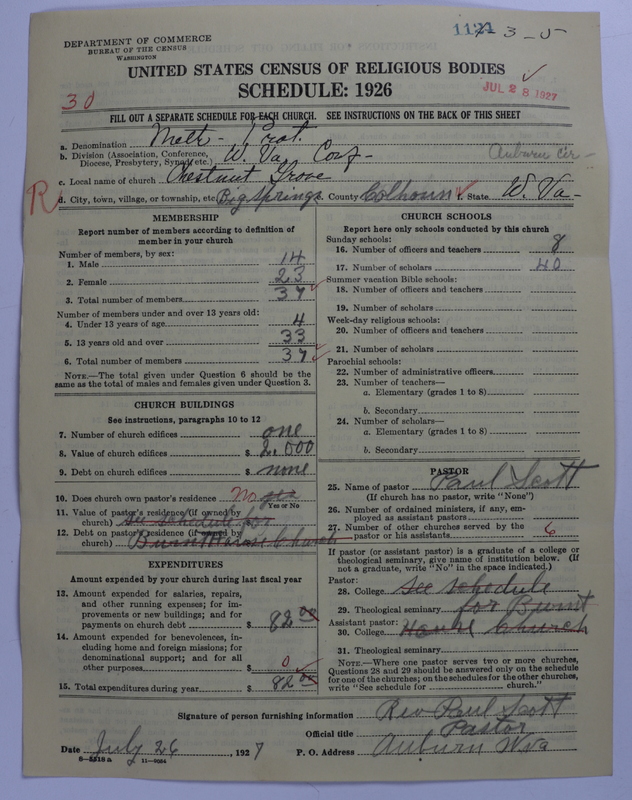 Scan of Methodist Protestant Church: 1124