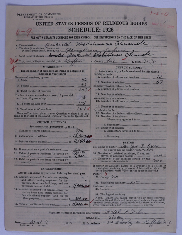 Scan of Pentecostal Holiness Church: 1