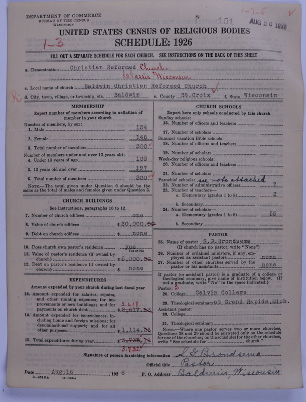 Scan of Christian Reformed Church: 151