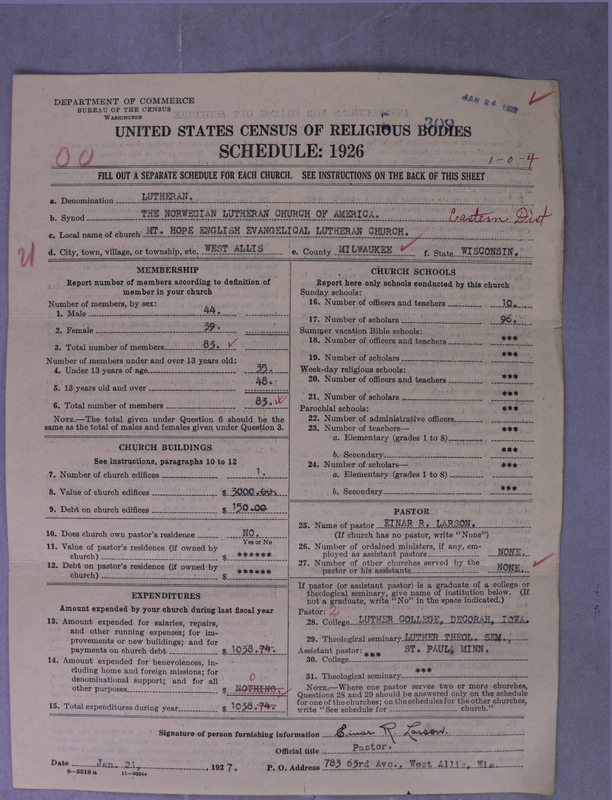 Scan of Norwegian Lutheran Church of America: 309