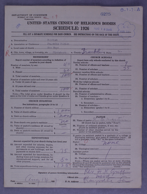 Scan of Negro Baptists: 6275