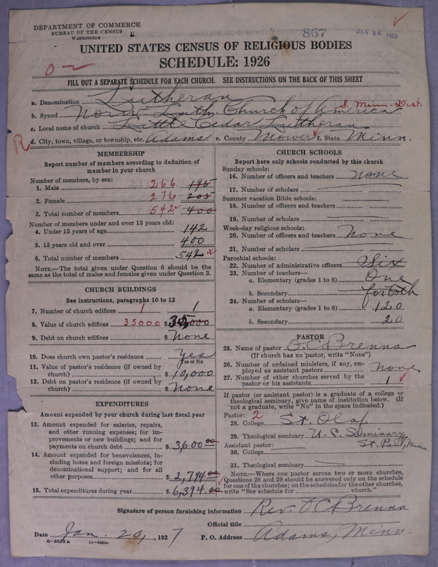 Scan of Norwegian Lutheran Church of America: 867