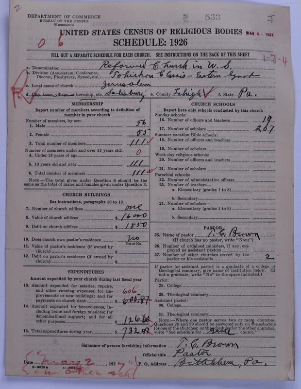 Scan of Reformed Church in the United States: 532