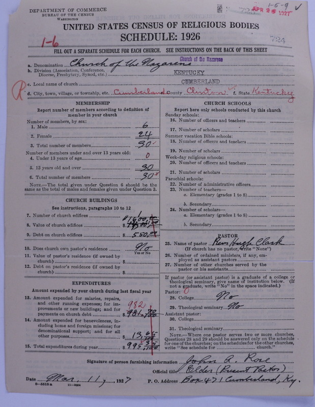 Scan of Church of the Nazarene: 724
