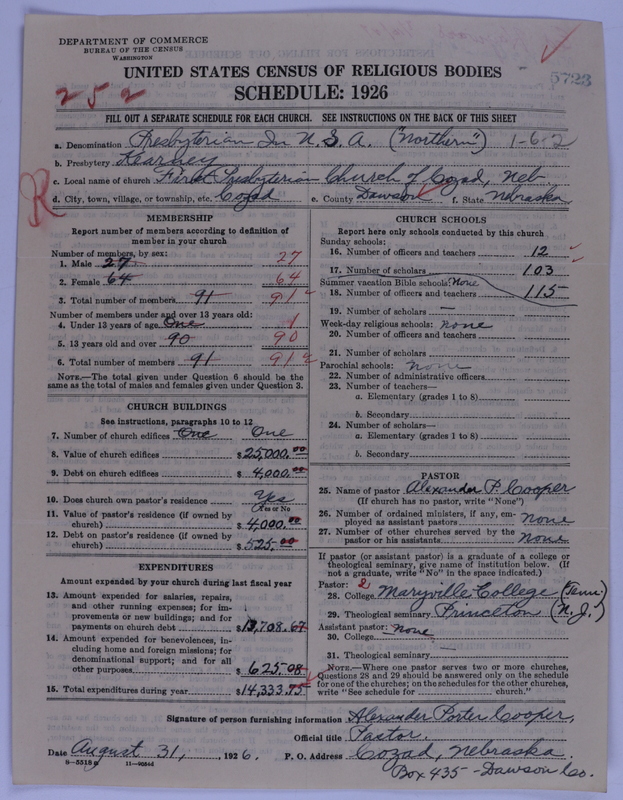 Scan of Presbyterian Church in the United States of America: 5723