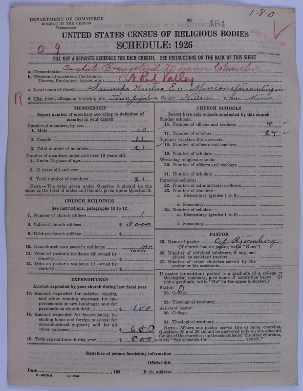 Scan of Swedish Evangelical Mission Covenant of America: 184