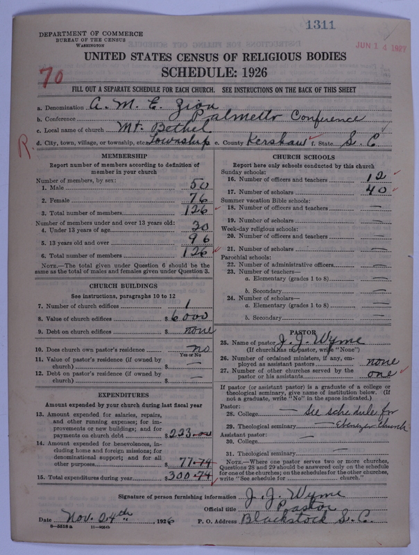 Scan of African Methodist Episcopal Zion Church: 1311