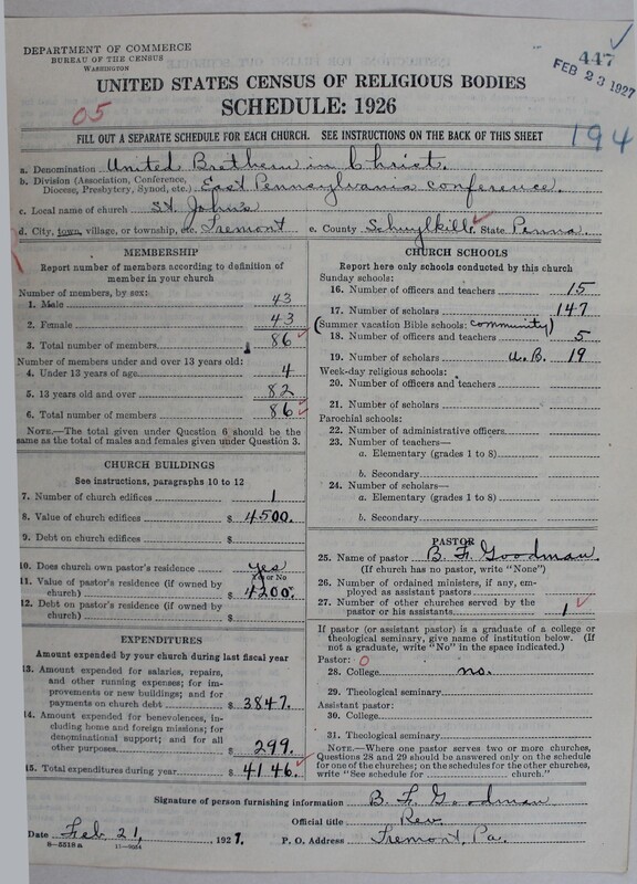 Scan of Church of the United Brethren in Christ: 447