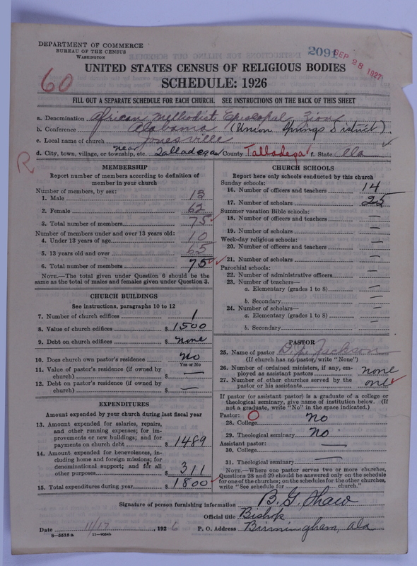 Scan of African Methodist Episcopal Zion Church: 2091