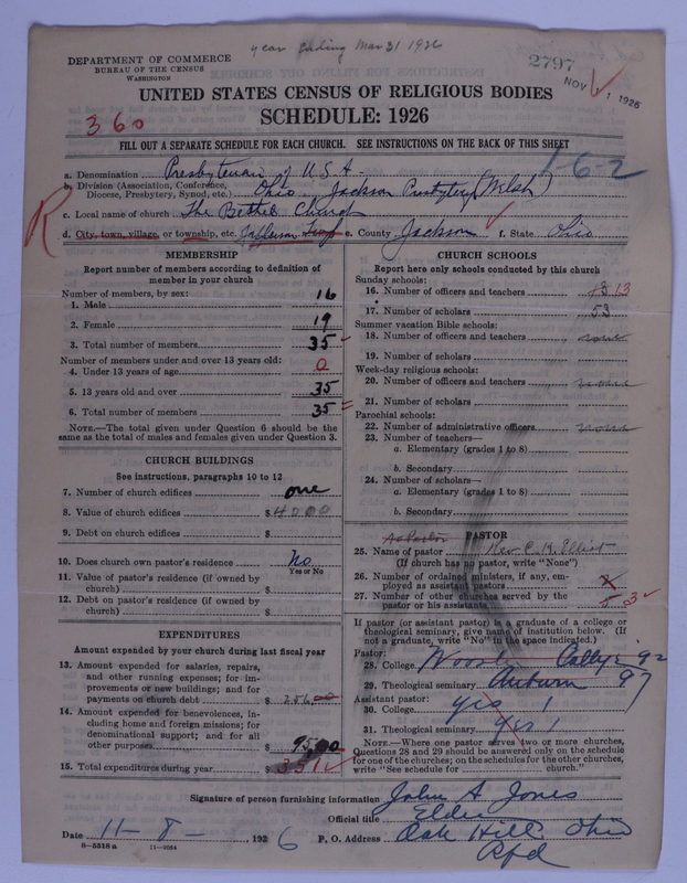Scan of Presbyterian Church in the United States of America: 2797