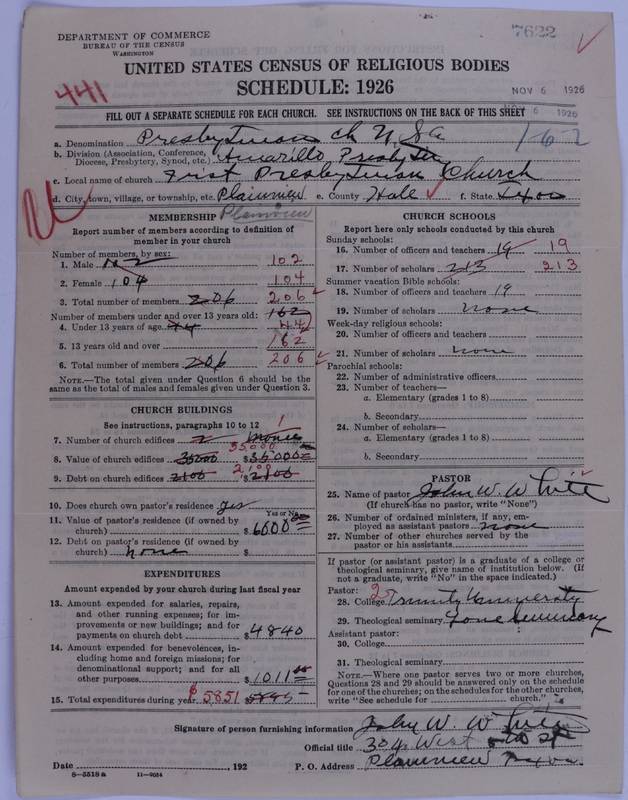 Scan of Presbyterian Church in the United States of America: 7622