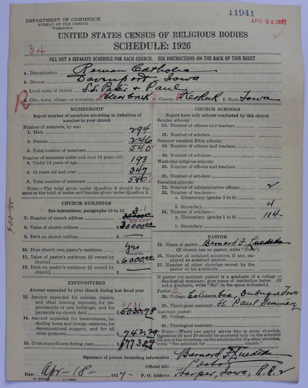 Scan of Roman Catholic Church: 11941