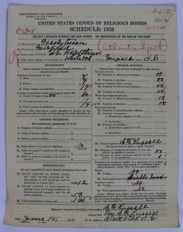 Scan of Presbyterian Church in the United States of America: 6601