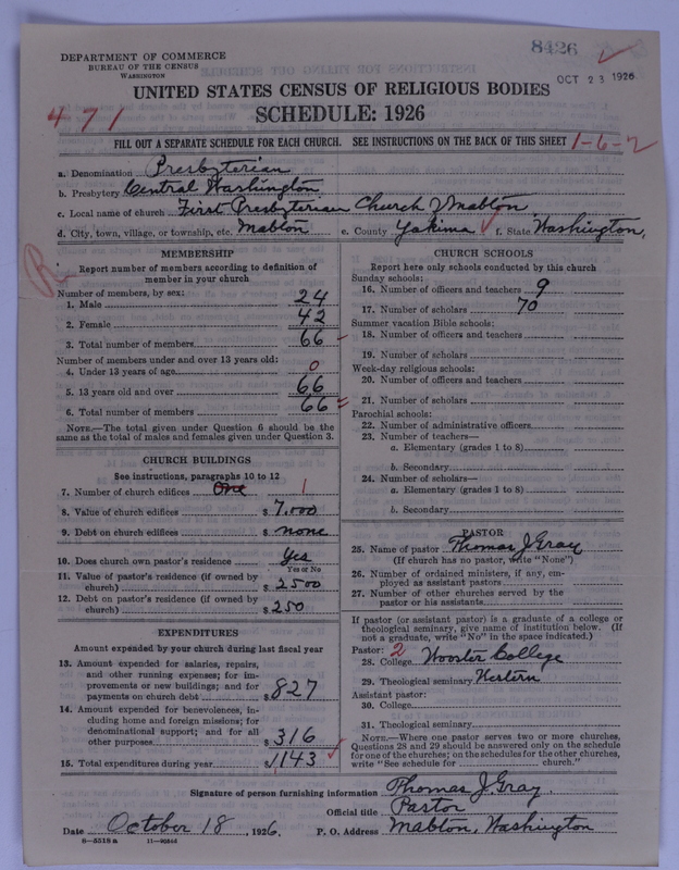 Scan of Presbyterian Church in the United States of America: 8426