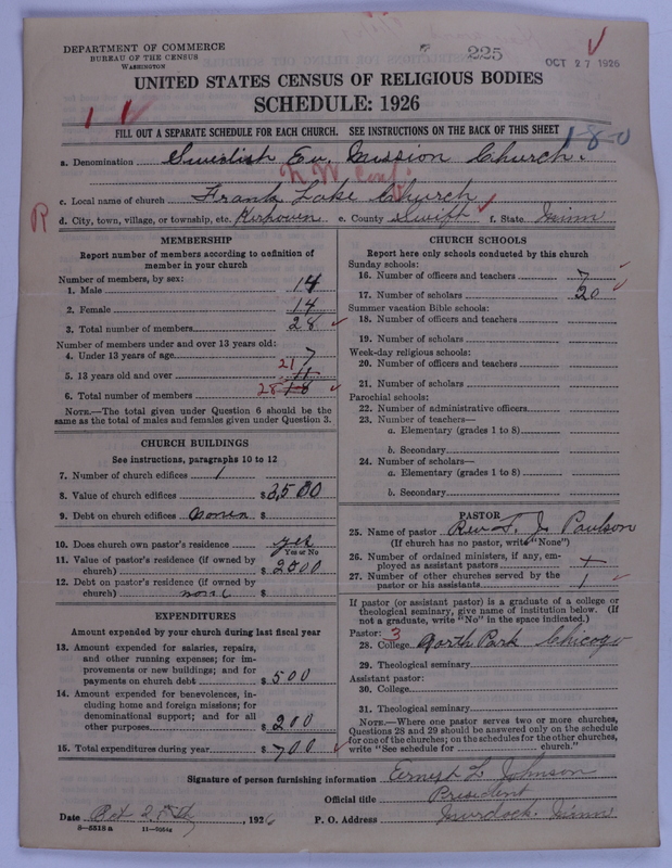 Scan of Swedish Evangelical Mission Covenant of America: 225