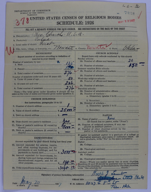 Scan of Presbyterian Church in the United States of America: 7424