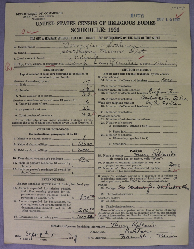 Scan of Norwegian Lutheran Church of America: 1075