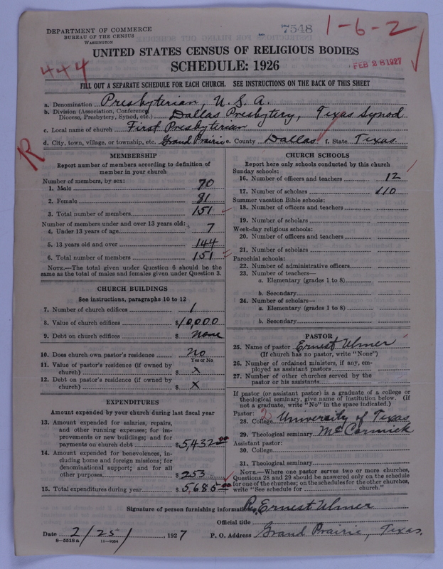 Scan of Presbyterian Church in the United States of America: 7548