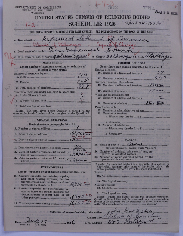 Scan of Reformed Church in America: 502