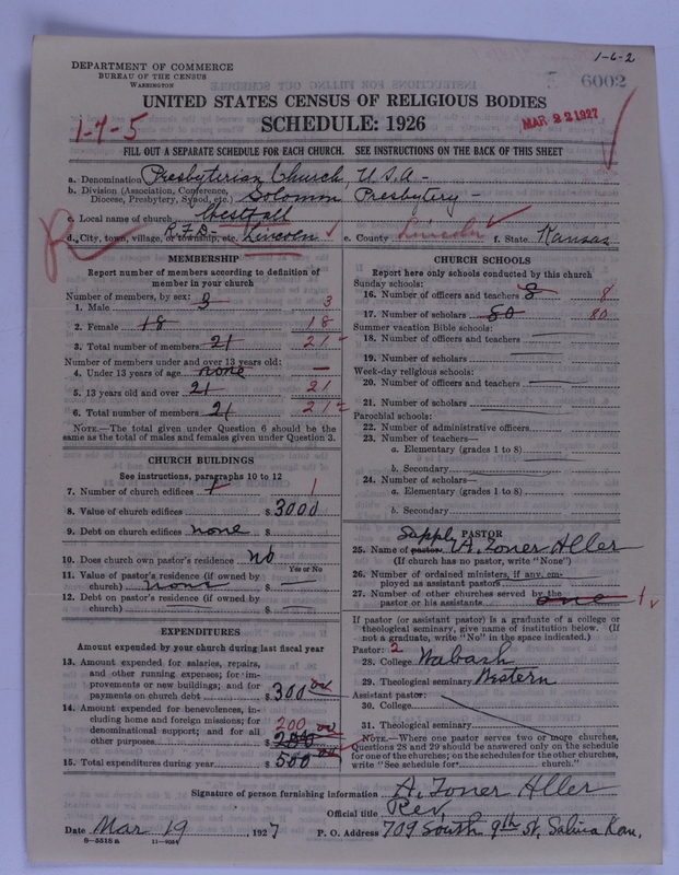 Scan of Presbyterian Church in the United States of America: 6002