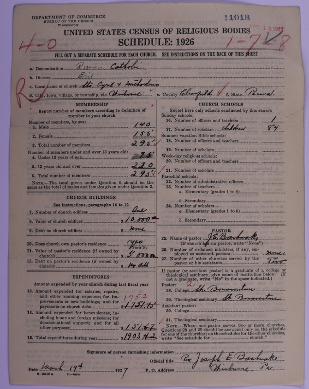 Scan of Roman Catholic Church: 11018