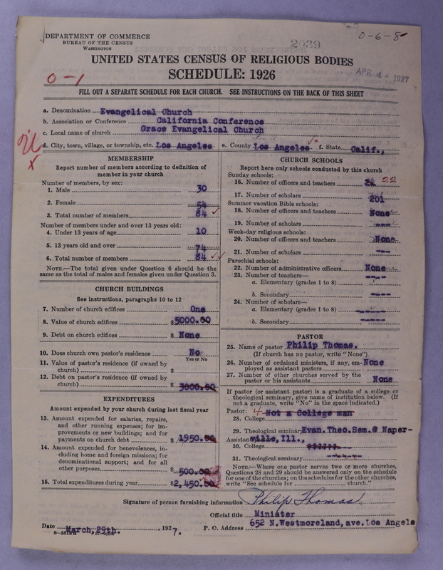 Scan of Evangelical Church: 2039