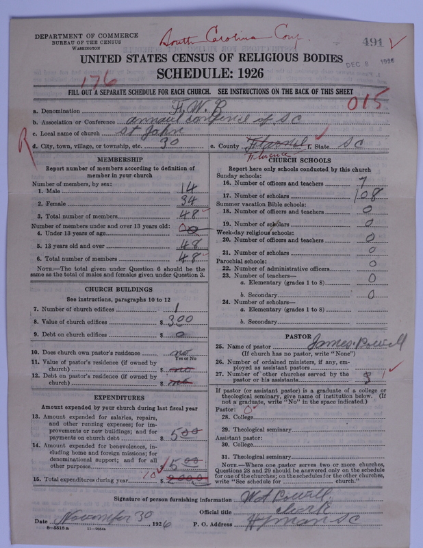 Scan of Free Will Baptists: 491