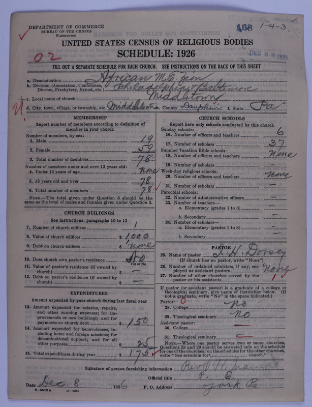 Scan of African Methodist Episcopal Zion Church: 168