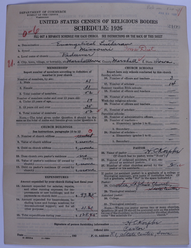 Scan of Evangelical Lutheran Synodical Conference of America: Evangelical Lutheran Synod of Missouri, Ohio, and Other States: 2109