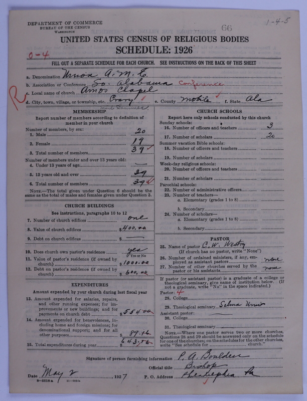 Scan of Union American Methodist Episcopal Church: 66